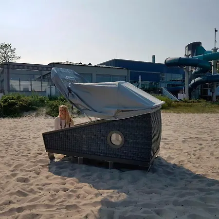 Schlafstrandkorb Sud Hohe Wellenbad Luksustelt